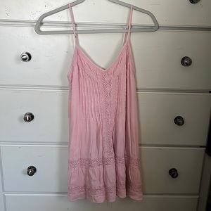 Abercrombie pink flowy dress